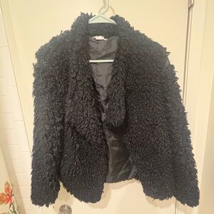 Women's Black Faux Fur AMP XSmall Sears Jacket